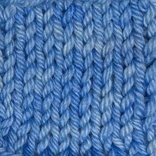 River colored blue hand dyed yarn for knitting and crochet in different yarn types and skein sizes