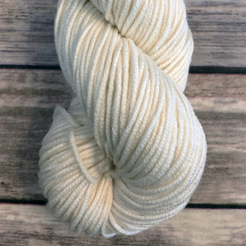 worsted weight yarn soft wooly for knitting and crochet projects, yarn in hand dyed colors