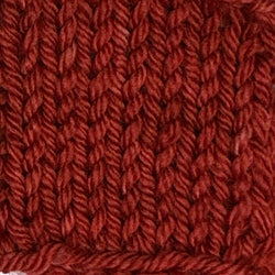 Brick red colored hand dyed yarn for knitting and crochet in different yarn types and skein sizes
