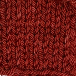 Brick red colored hand dyed yarn for knitting and crochet in different yarn types and skein sizes