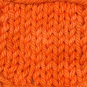 Tangerine orange colored hand dyed yarn for knitting and crochet in different yarn types and skein sizes