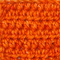 Tiger orange colored hand dyed yarn for knitting and crochet in different yarn types and skein sizes