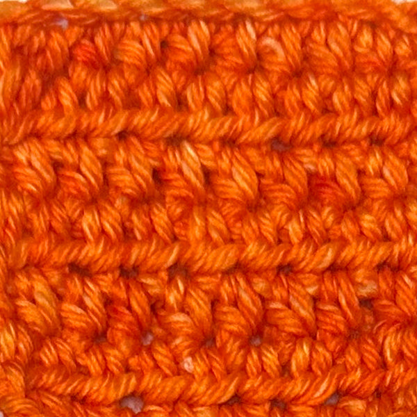 Tiger orange colored hand dyed yarn for knitting and crochet in different yarn types and skein sizes