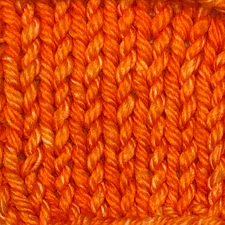 Tiger orange colored hand dyed yarn for knitting and crochet in different yarn types and skein sizes