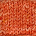 Coral orange colored hand dyed yarn for knitting and crochet in different yarn types and skein sizes