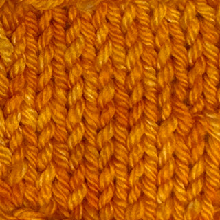 Sunset orange colored hand dyed yarn for knitting and crochet in different yarn types and skein sizes