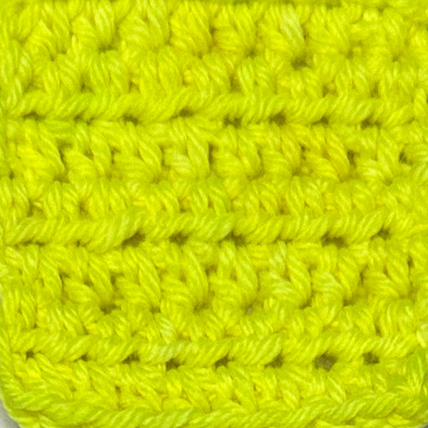 Neon colored bright yellow hand dyed yarn for knitting and CroChet in different yarn types and skein sizes