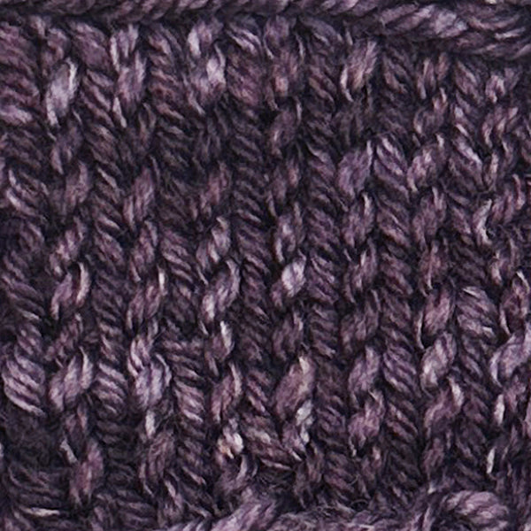 Eggplant colored purple brown hand dyed yarn for knitting and crochet in different yarn types and skein sizes