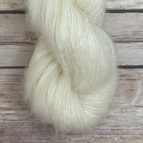 Fluffy mohair yarn for knitting and crochet, hand dyed colors for projects to hold along with another yarn or use by itself