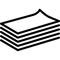 Stack of paper outline