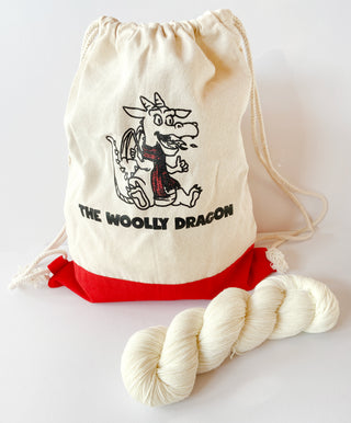The Woolly Dragon Canvas Project Bag