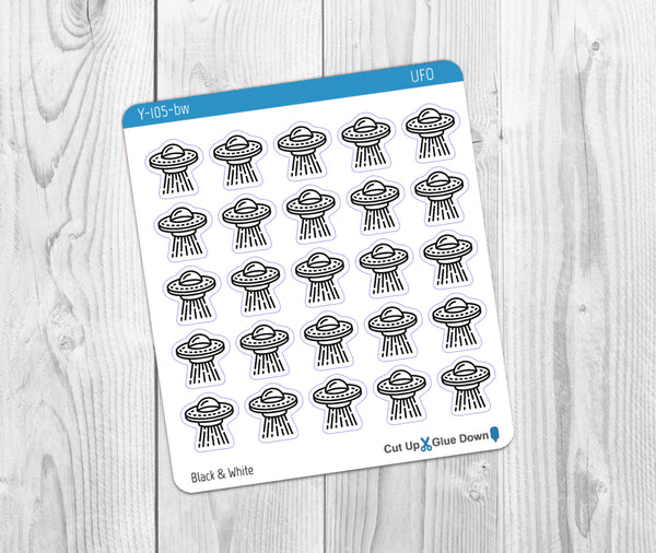 ufo stickers for knitting and crochet unfinished objects