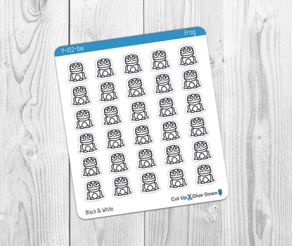 Frog Stickers - Multiple Choices Available - The Woolly Dragon