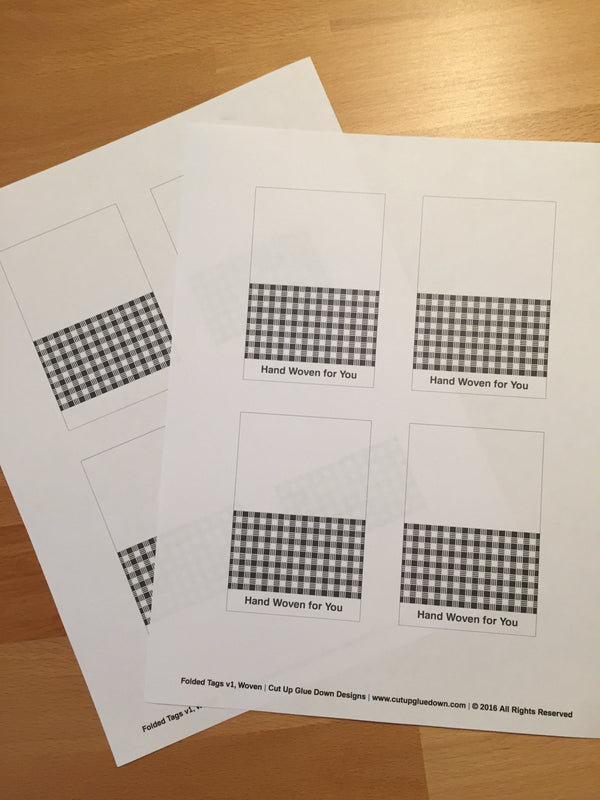Small Gift Cards for Weaving *PRINTABLE* - The Woolly Dragon