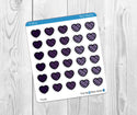Yarn Heart Stickers - Multiple Color Choices - The Woolly Dragon